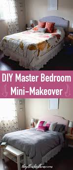 See the before and after of my one room challenge master bedroom makeover! Mini Master Makeover Diy Bedroom Update On A Budget