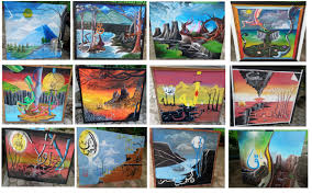 Contoh mewarnai kaligrafi anak tk paud dan sd yang bisa anda save lalu dicetak untuk diwarnai oleh anak anak selain itu juga sudah kami siapkan beberapa gamabar mewarnai yang. Gambar Kaligrafi Dan Pemandangannya Cikimm Com