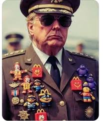 What an honor having President Bone Spurs lead our military. After his  heroic behavior during the Big Mac vs. Whopper Wars who could ever deny  he's the fittest ever. Everyone says so.