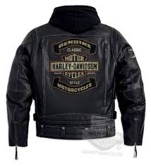 Harley Davidson Mens Rocker 3 In 1 Long B S Biker Black Leather Jacket Roupas Masculinas Jaqueta Masculina Roupas