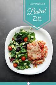Looking For An Easy Dinner Idea Try This Low Fodmap Baked Ziti Fodmap Recipes Fodmap Diet Fodm Fodmap Recipes Fodmap Friendly Recipes Fodmap Diet Recipes