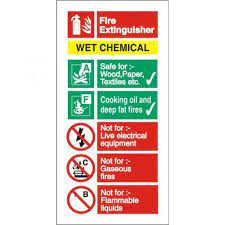 Download a free pdf and print a professional fire extinguisher sign in minutes. Stewart Superior Wet Chemical Fire Extinguisher Safety Sign Ff100sav