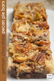 German Chocolate Pecan Pie Bars Recipe Pie Bar Recipes Pecan Recipes Chocolate Pecan Pie Bars