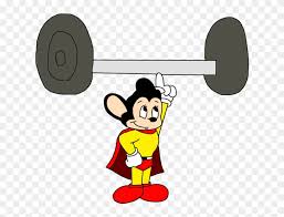 Brain lifting weights clip art. Mighty Mouse Doing Weightlifting At Olympics By Mouse Lifting Weights Cartoon Clipart 1285700 Pinclipart