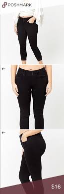 nwot forever 21 black skinny ankle jeans check size chart