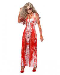 The prom dress in carrie is one of the most iconic looks from hollywood, so it should come as no surprise if this is a huge look to copy. Bloody Prom Queen Costume For Halloween Parties Horror Shop Com