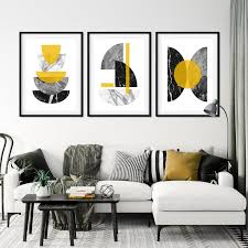 Set Of 3 Mustard Art Prints Mustard Wall Art Yellow Wall Etsy Living Room Prints Yellow Walls Living Room Mustard Walls