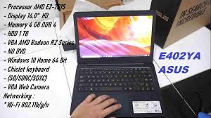 Dengan harga 3 jutaan, laptop asus e402ya ga201t ini punya spesifikasi yang bagus. Asus E402ya Ga202t Kini Bisa Didapatkan Dengan Harga Rp 3 Jutaan