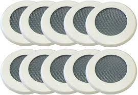 Recessed lights are notorious for their inefficiency, requiring covers to reduce heat loss by 96.8%. No Pest Recessed Light Cover Replacement Kit For Outdoor Ceiling Canned Lighting Fixtures Includes Mounting Ring Trim Plate And Screen Keep Out Insects Paintable Made In The Usa 10 Pack