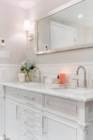 Light blue paint reflects the soothing tones of the sea and the sky, creating rooms that feel made for escapism. Light Gray Bathroom Paint Colors Transitional Bathroom