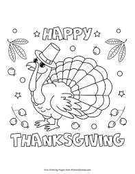 Color pictures of autumn leaves, pumpkins, scarecrows, apple trees and more! Happy Thanksgiving Coloring Pages To Print All Coloring Pages Possibility
