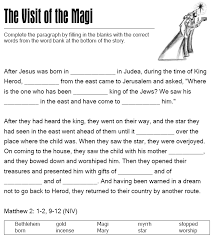 The Visit Of The Magi Fill In The Blanks Quiz Sunday School Kids Christmas Sunday School Lessons Christmas Sunday School