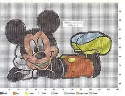 Tervis 1297811 disney mickey mouse 90th birthday stainless steel insulated tumbler with clear and black hammer lid, 20 oz, silver 4.8 out of 5 stars 1,598 $30.20 $ 30. Mickey Mouse Laying Down By Creativecanvascrafts Com Wall Hanging Plastic Canvas Patterns Free Plastic Canvas Patterns Canvas Patterns