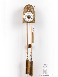 A miniature German Black Forest striking and alarm Joseph Sorg wall clock,  circa 1840.