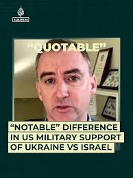 Brian Finucane, a senior adviser with the #US programme of the  International Crisis Group, breaks down how #Trump’s military support for  #Ukraine and #Israel is very different, and why it matters. ...