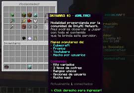 Es basado en un minijuego que muchos servers contienen aquí mencionaremos los mas usados y mas recomendables a mi opinión estos son las ip de algunos de . Onlymc Minecraft Network En Twitter Ahora Puedes Disfrutar De Nuestro Skywars Y Aun Mas Contenido Con Mooncraft En Foro Https T Co O1mejvhkex Discord Https T Co 8yz7xdwewu Ip Https T Co Kqzzdfvj1i Https T Co 0hes3vbyxz