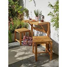 Buy Argos Home Wooden Bench To Bistro Set Patio Sets Argos Garden Furniture Sale Argos Garden Furniture Wooden Garden Table