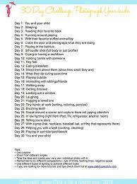 30 Day Challenge Photograph Your Kids Creativity Exercise Click It Up A Notch Photography Challenge Challenges 30 Day Challenge