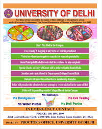 holi guidelines and duty chart university of delhi