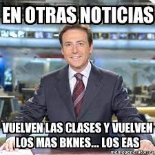 Ya ha llegado el otoño. Meme Matias Prats En Otras Noticias Vuelven Las Clases Y Vuelven Los Mas Bknes Los Eas 17966814