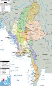 Si certains caractères de cet article s'affichent mal (carrés vides, points d'interrogation, etc.), consultez la page d'aide unicode. Myanmar Map