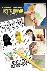 Let S Draw Star Wars Directed Drawing Kids Art Class Drawing Stars