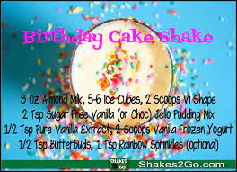 Follow us for tips on products, shake recipes, motivation and fitness tips. Birthday Cake Shake Shakes 2 Go