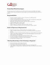 Cover Letter For Net Developer Unique Entry Level Front End Web Developer Job Description Web Developer Cover Letter Web Developer Resume Cover Letter Example