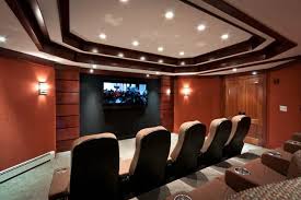 Firstly, check the room size for projection distance. Media Man Cave Home Theater Projector Rooms Modern Heimkino New York Von Dh Audio And Home Theater Houzz