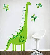 Green Dinosaur Growth Chart For Kids And Nursery Room