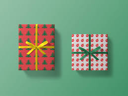 Gift card psd mockup free download | designhooks. Christmas Gift Wrapped Box Mockup Free Package Mockups