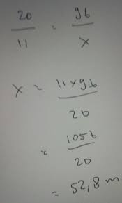 1 relung persegi = 484 jempa persegi. Dengan Berjalan 20 Langkah Seorang Pejalan Kaki Dapat Menempuh Jarak 11 Meter Berapa Meter Jarak Brainly Co Id