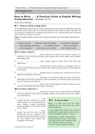 Ins deutsche übersetzt heißt das etwa unter der obhut von. Sekundarstufe Unterrichtsmaterial Englisch Texte Schreiben How To Write Blog Entry
