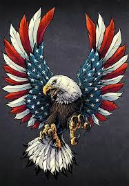 Further, the eagle's wings are wide open to make the cross more radiant and brighter for the eyes. Pin By Debra Tackett On Random Pictures American Flag Art American Flag Eagle Flag Art