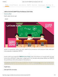 Contoh soal gerak harmonik sederhana (ghs) dan pembahasannya. Latihan Soal Hots Sbmptn Dan Pembahasan 2019 Fisika