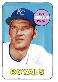 bob johnson acquired dec 1969 photo colorize by krantzbuck my card creation kansas city royals baseball cards team names
