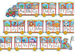 An example of each letter rides in its own car! Circus Train Alphabet Line In Stock At Purpleroom Crafts
