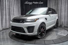 Price for a 1 day. Used 2020 Land Rover Range Rover Sport Svr Carbon Fiber Exterior Package Loaded For Sale Special Pricing Chicago Motor Cars Stock 17391a