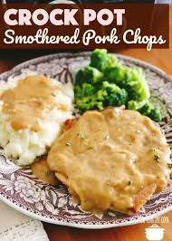 In a slow cooker, coat the pork chops with the ranch dressing seasoning. Crock Pot Pork Chops And Gravy Video The Country Cook