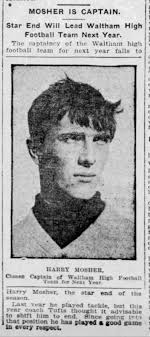 Harry Mosher Waltham high football team 1906