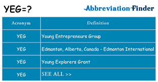 What Does Yegs Stand For?