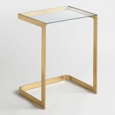Glass And Metal Lori Laptop Table By World Market Laptop Table Cheap Living Room Sets Furniture