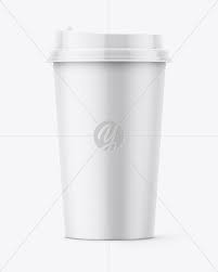 Download Matte Coffee Cup Mockup Front View In Cup Bowl Mockups On Yellow Images Object Mockups