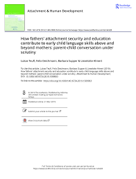 The unfrazzled mom by messy motherhood. Pdf How Fathers Attachment Security And Education Contribute To Early Child Language Skills Above And Beyond Mothers Parent Child Conversation Under Scrutiny