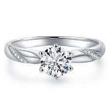 Stunning Flame Solitaire Engagement Ring Cubic Zirconia Cz In White Gold Plated Sterl Solitaire Engagement Ring Engagement Ring White Gold Real Diamond Rings