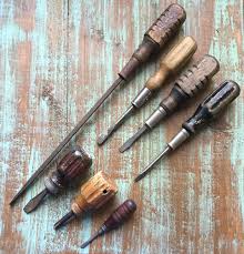 7 Vintage Antique Wood Handle Flathead Mixed Screwdrivers Mac And Reed Prince How To Antique Wood Wood Handle Seasoned Wood