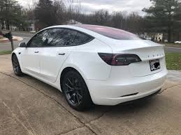 If you fancy the tesla model 3 and you'd like to explore its darker side, adding matte black accents, black wheels and tinted windows should definitely do after getting their hands on this midnight silver metallic model 3, tuner t sportline ditched the chrome window surrounds by using a satin black film. I Love My Model3 And Can T Stop Tinkering With It White Lr Rwd With Chrome Delete Tint And Now Trunk Rebadging Teslamodel3