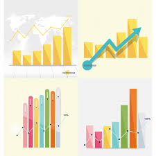 infographic bar chart collection vector free download