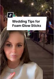 Walking into Reception Glow Sticks