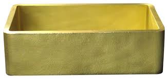 farmhouse sink with hammered apron